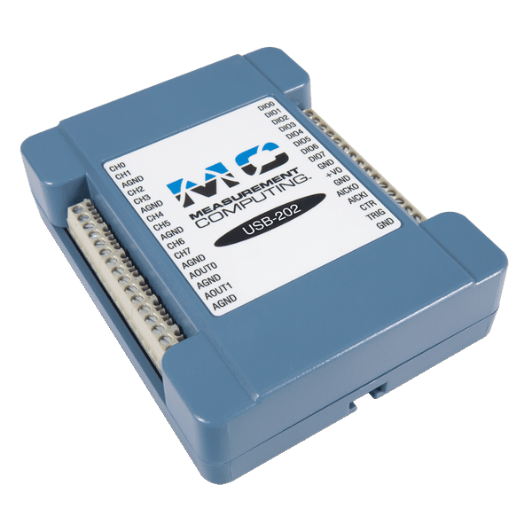 MCC USB-202 │ 單增益多功能 USB DAQ 設備