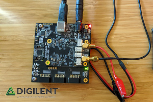 PC/104 規格的 FPGA 開發板與 14 位元類比轉數位模組結合應用 │ Digilent USB104 A7+Zmod ADC 1410 Demo